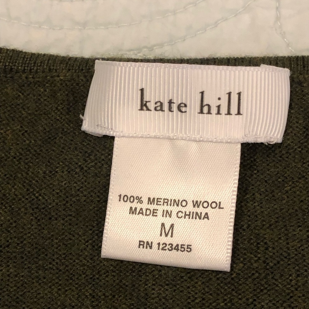 Kate Hill sleeveless merino wool top. Size medium. - Picture 3 of 5